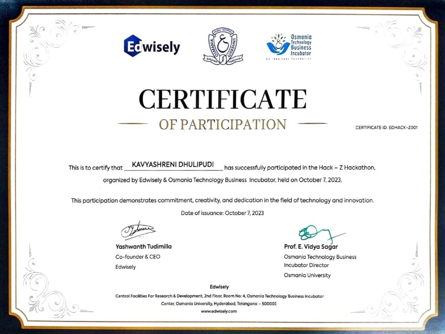 Certificate 2
